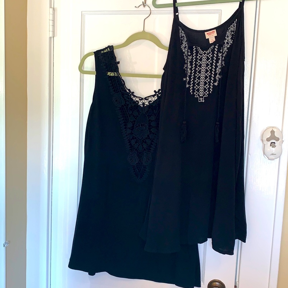 Bundle of 2 Black Swimsuit Coverups Mossimo Apt 9